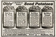 1917 AD.(XH71)~L.L. OLDS SEED CO. MADISON, WIS. OLDS’ RED RIVER VALLEY POTATOES