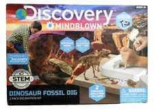 DINOSAUR FOSSIL DIG 2 pack excavation kit DISCOVERY 2018 NEW, PACKAGE DAMAGED