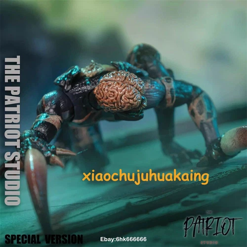 The Patriot Studio 1/12 Resident Evil Black Evolver Licker Action Figure Toy 6" - Picture 16 of 18