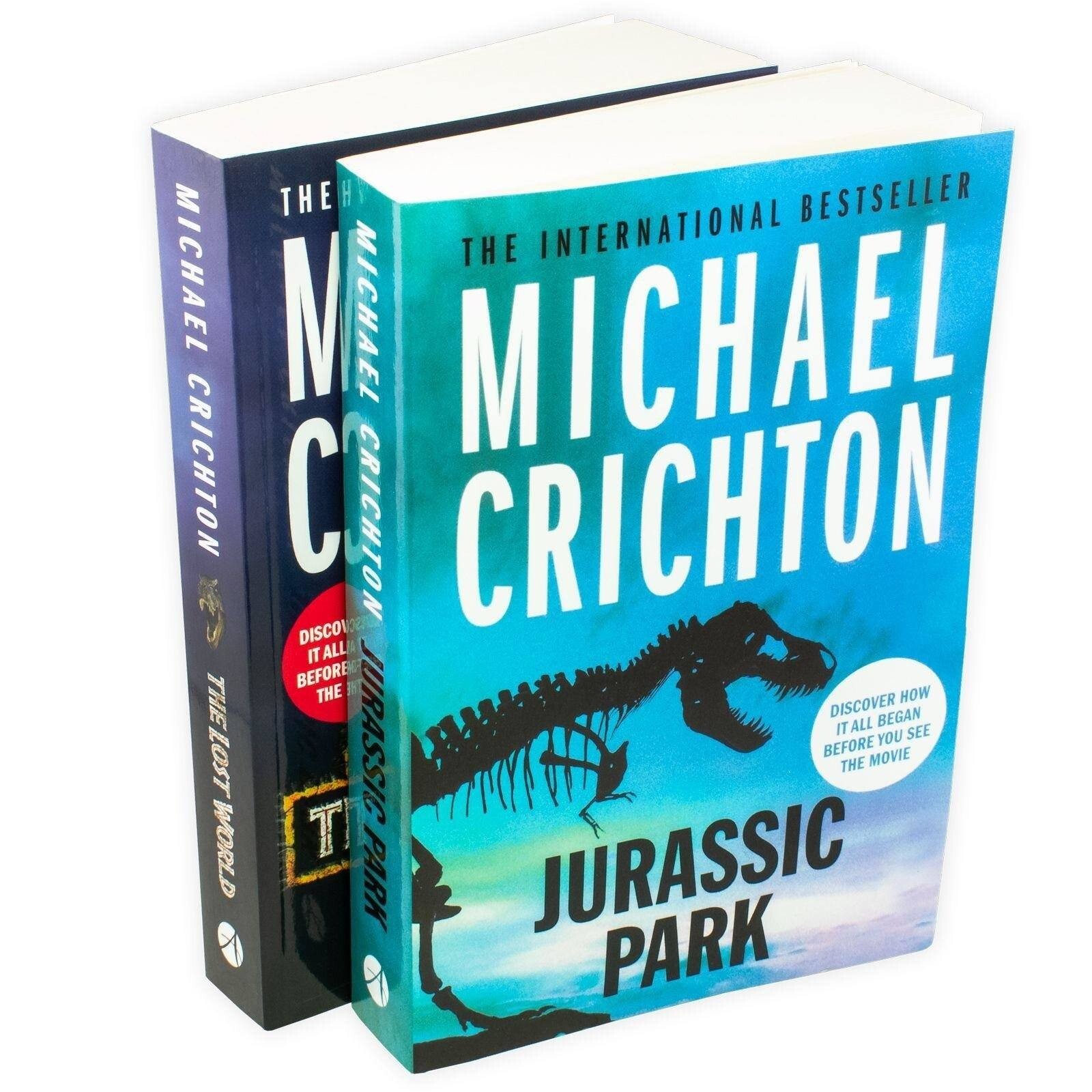 Jurassic Park & The Lost World 2 Books- Michael Crichton - Fiction - Paperback