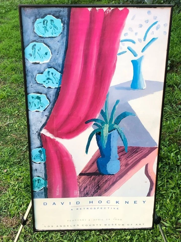 David Hockney Art Prints Exhibition Posters and Prints Canvas Paintings Wall Art Pictures for Living Room Decor (No Frame) 70x90cm(28x35in) avec cadre