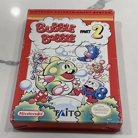 Bubble Bobble Part 2 (NES, 1993 TAITO) Authentic Complete CIB Manual TESTED