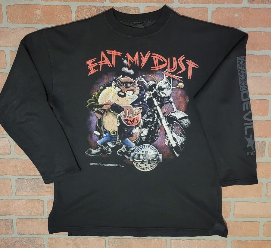Vintage 1992 Tasmanian Devil Eat My Dust Rebel Rider … - Gem