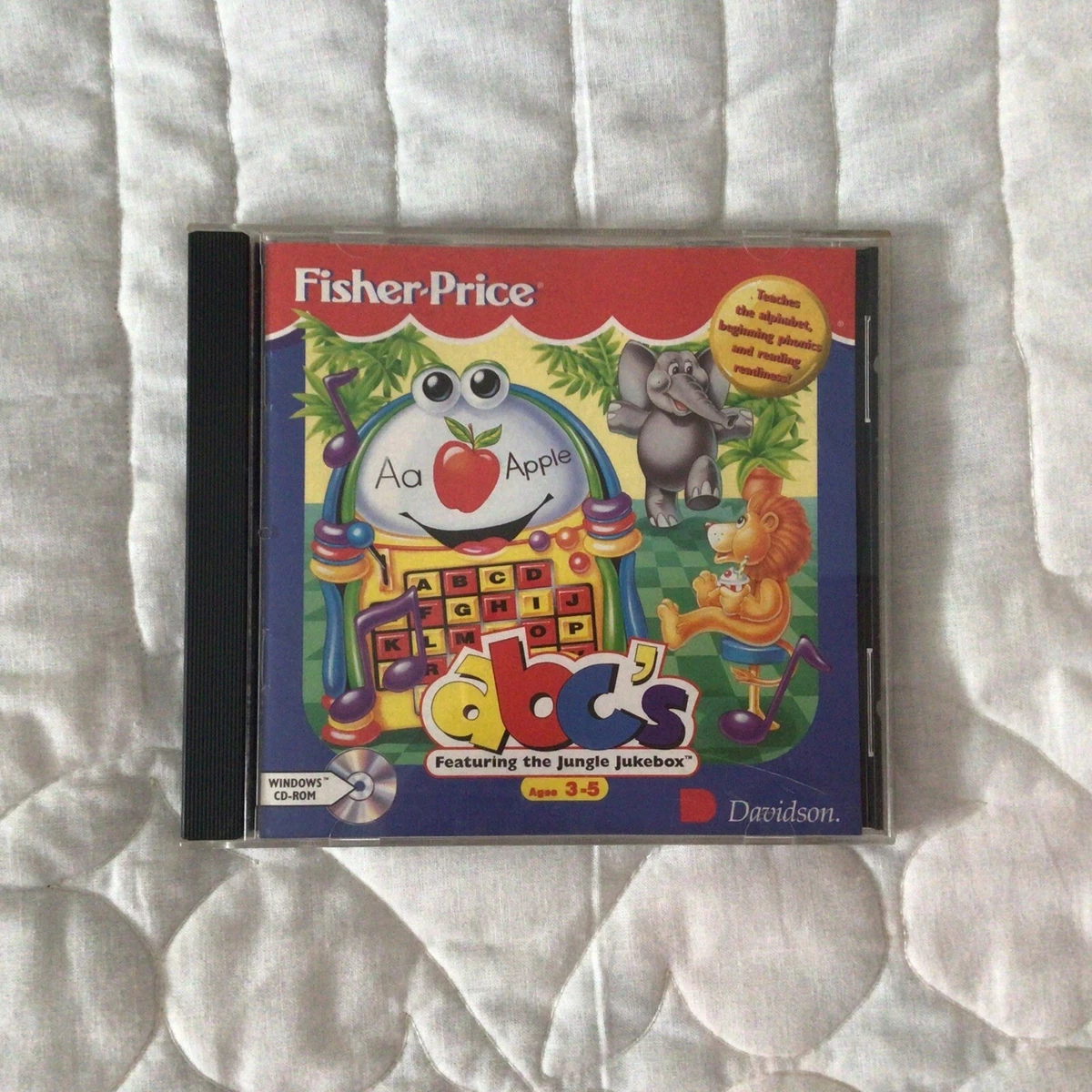 Vtg 1994 Fisher Price ABC s The Jungle Jukebox CD ROM Computer