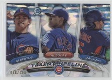 2018 Bowman Talent Pipeline Atomic Refractor Mark Zagunis Adbert Alzolay y8h