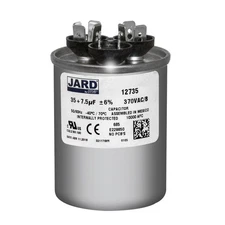 35+7.5 uf/MFD 370 VAC volts Round Dual Run Capacitor 50/60 Hz - Lot-1