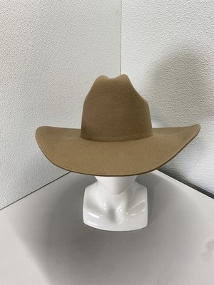 Gigi Pip Womens Teddy Cattleman Cowboy Hat Size 57 S/M Teddy Brown