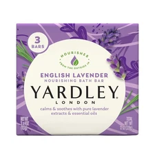3 Pack Yardley London English Lavender Nourishing Bath Bar Soap 4 oz Each