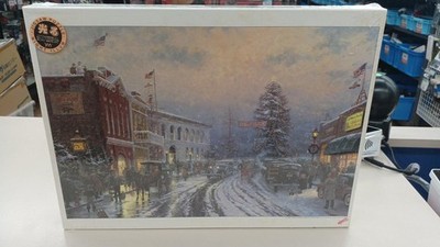 YANOMAN Thomas Kinkade Puzzle Gerichtsgebäude Weihnachten