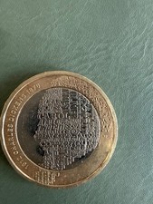 Very Rare Charles Dickens 1812-1870 2 Pound coin with minting error 2012