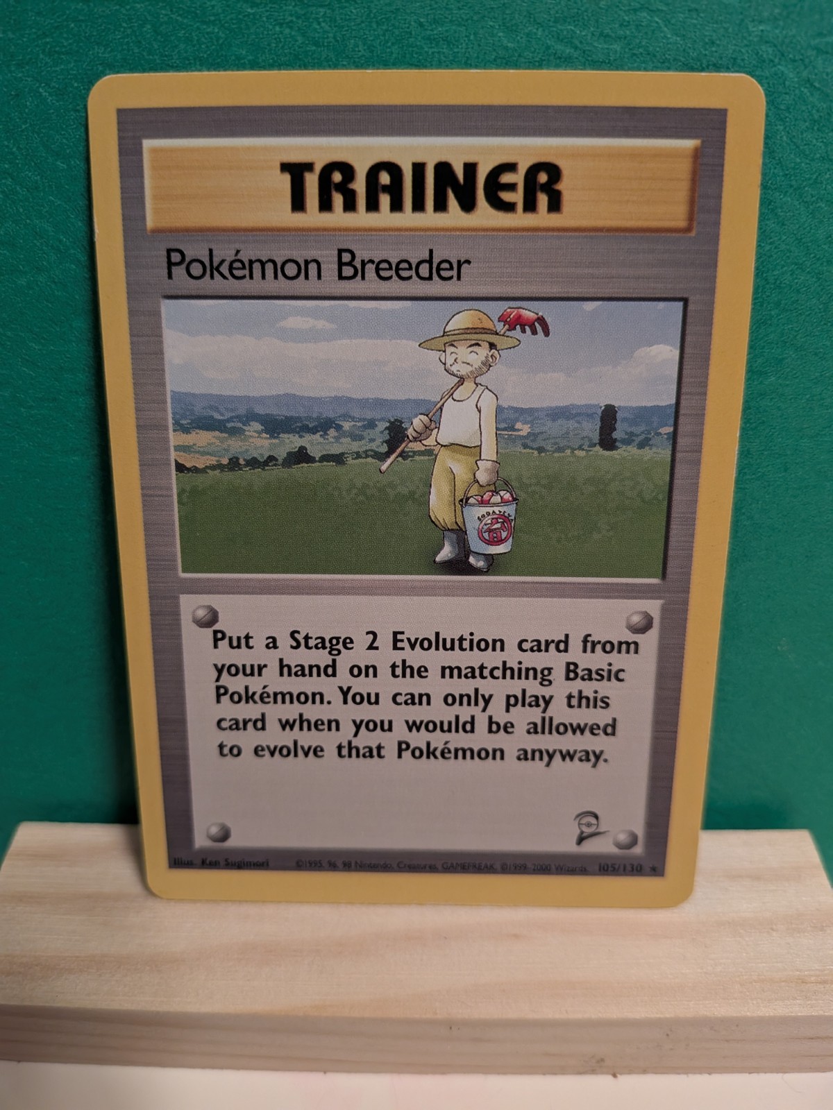 Pokemon Breeder 105/130 Pokemon Base Set 2