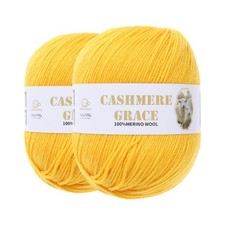 100 Pure Natural Merino Wool Yarn 4ply - Each 3.5 OZ / 320 yards, Yellow