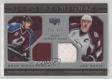 2005 Rookie Update Inspirations 40/999 Brad Richardson Joe Sakic #206 HOF 1e15