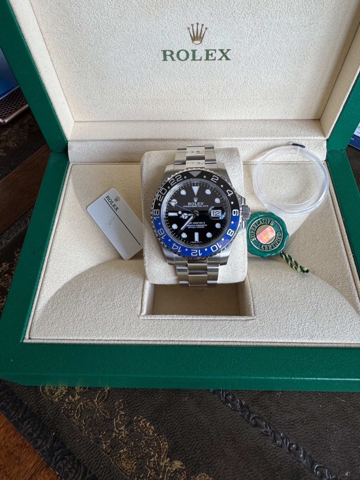Rolex GMT-Master II Batman Stainless Steel Men's Watch 116710BLNR