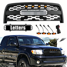 Front Bumper Grille For 2003 2004 2005 2006 Tundra Grille W4leds Matte Black Front Bumper Grille For 2003 2004 2005 2006 Tundra Grille W4leds Matte Black