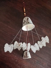 Clay Pottery Hanging Bell Wind chimes Hand Painted