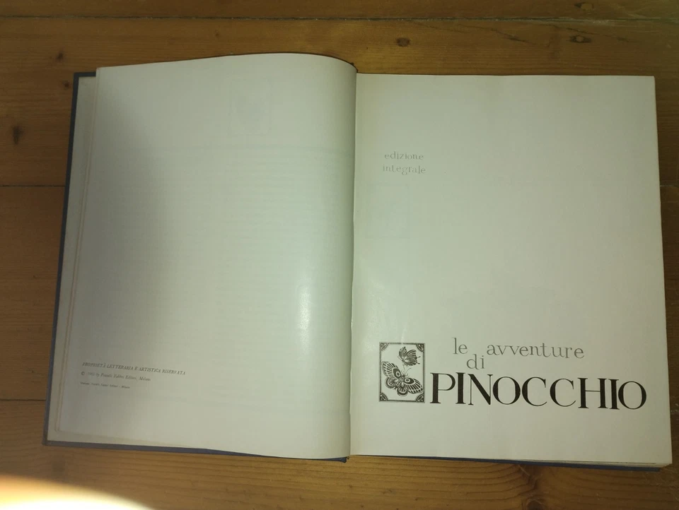 COLLODI LE AVVENTURE DI PINOCCHIO FABBRI 1965 SERGIO I EDIZIONE INTEGRALE - Immagine 3 di 3