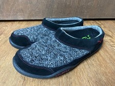 KURU Draft Womens Size 8.5 Slippers Black / Gray Knit Comfort Support