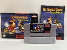 The Magical Quest starring Mickey Mouse SNES Super Nintendo Complete in Box!