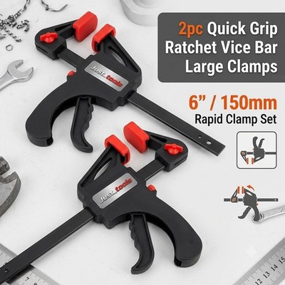 Neilsen 2tlg Quick Grip Ratsche Schraubstock Stange große Klemmen 6''/ 150mm Schnellspanner Set
