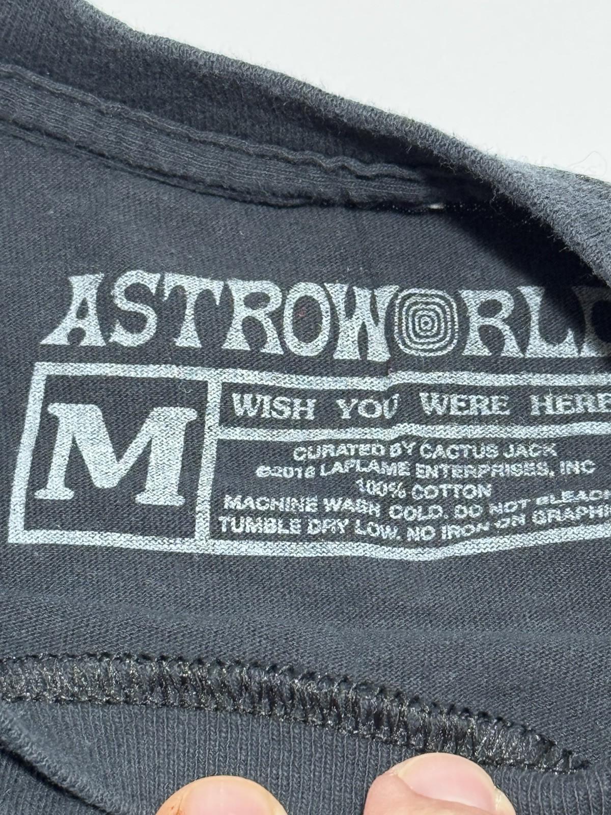 Travis Scott Astro World ‘Wish You Were Here’ Tee Size Medium New W/O Tags