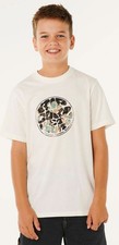Rip Curl Boy's Wettie Passage Icon T-Shirt - Bone - New