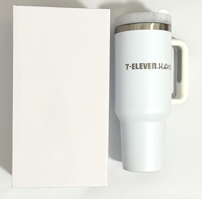7-Eleven Hawai'i Tumbler Stainless Steel White Mug w/Handle, NEW | eBay