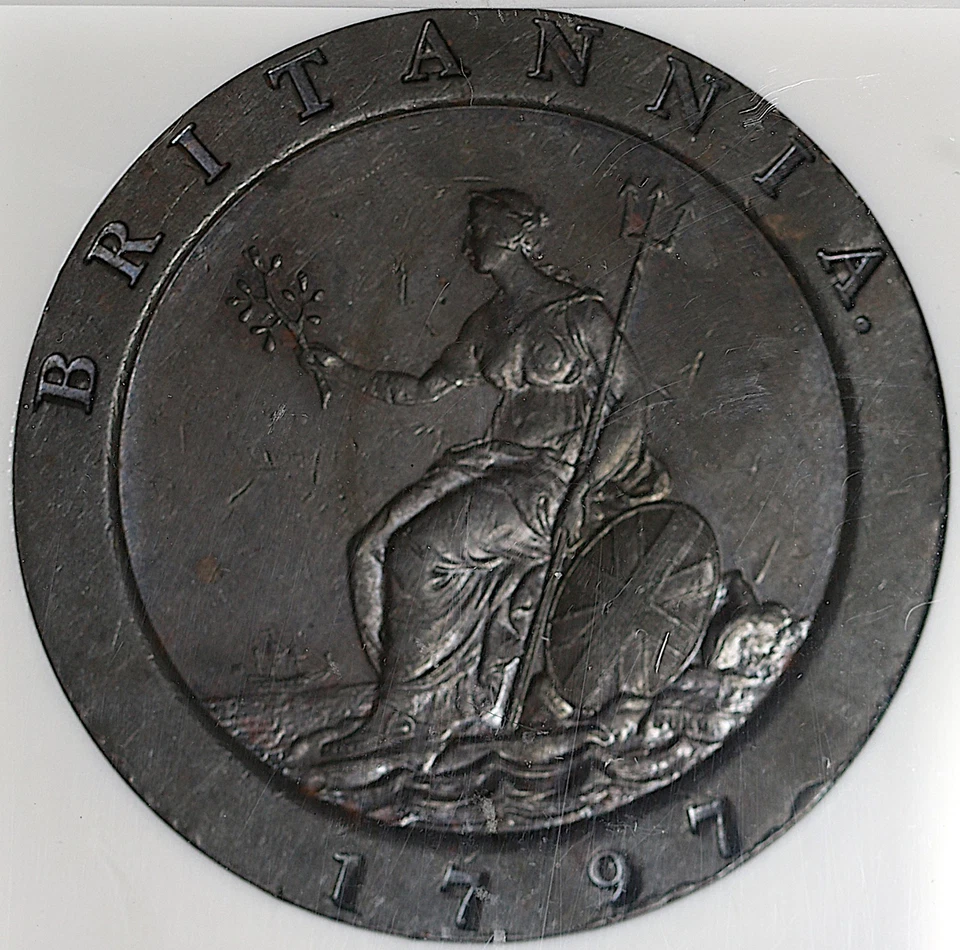 1797 NGC XF 40 George III 2 Pence Great Britain Cartwheel Soho Coin (25072401C) - Image 4 of 4