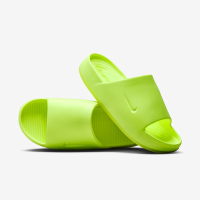 Nike Calm FD4116-700 Sandals Men's US 9 Green Volt Slip On Comfort Casual Slides