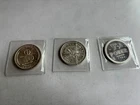 Lot of 3, 1 ounce Silver Rounds - .999 Fine - each in a plastic case