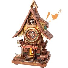 3D Wooden Puzzles for Adults, Cuckoo Clock Model Kit, Room Home Decor DIY
