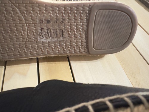 Michael Kors Kendrick Slip On Espadrillas Ballerine MK Logo Pelle Nero Taglia 6 - Foto 8 di 11