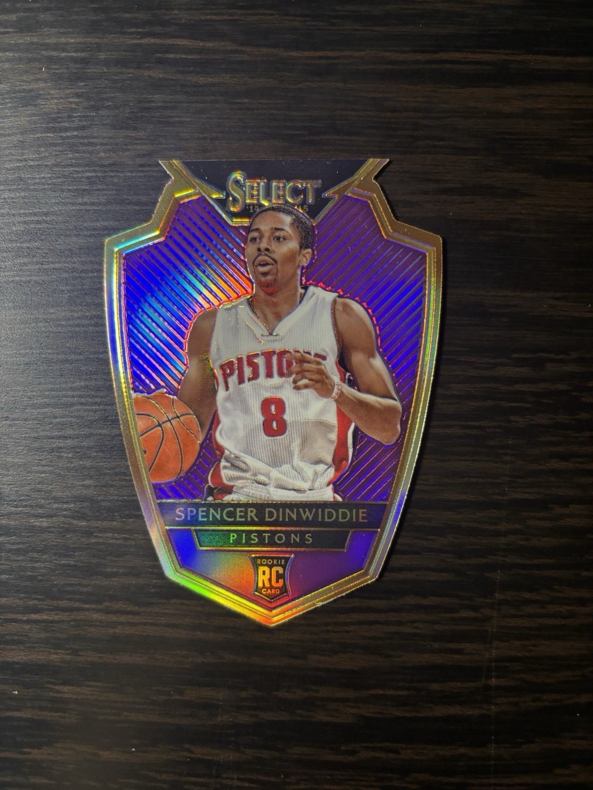 2014 Select Premier Level Purple Die-Cut Prizm /99 Spencer Dinwiddie Rookie RC