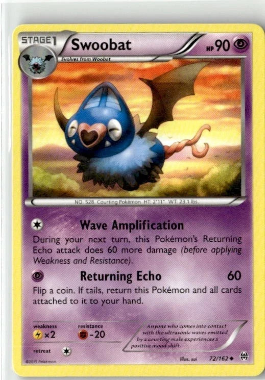 2015 XY Breakthrough Swoobat 72/162