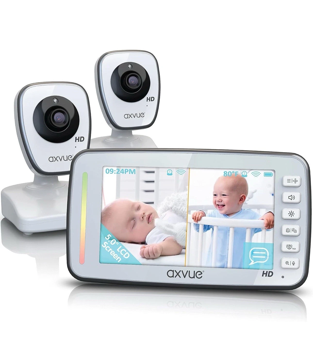 BABY MONIOR A1HD(NEW) 5" HD 720P monitor screen + 2 HD Cameras
