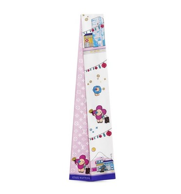 Louis Vuitton Pink Christmas Holiday 2022 Vivienne Tokyo Silk