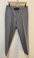 Hugo Boss Men Bardon 1 Slim Virgin Wool Casual Performance Dress Pant 34R Gray