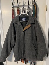 Vintage WoolRich Coat Jacket Mens Size Large Plaid lined Wool Made in USA