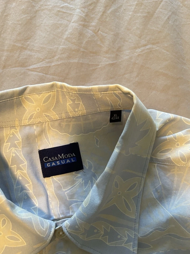 CASA MODA Casual Button Up Short Sleeve Shirt XL 43/44 Men’s - Image 3 of 4