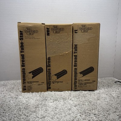 SET Of 3 Pampered Chef Valtrompia Bread Tubes, Flower Heart Star 1550 60 70