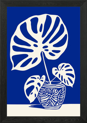 MATISSE | Pot de Monstera gerahmtes Wandbild Poster Leinwanddruck Bild