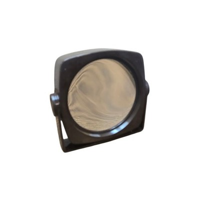80s Square Vanity Mirror Magnified Side Brown Plastic Stand Adjustable Tilt