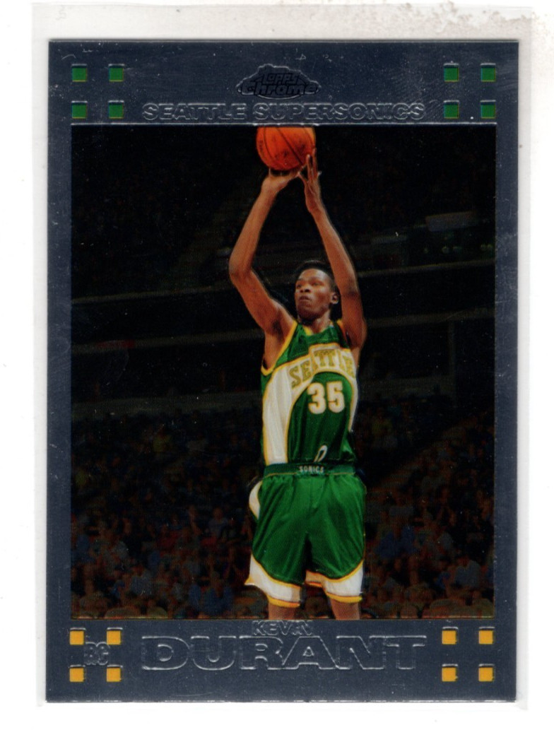 Kevin Durant 2007 Topps Chrome #131 Base Price Guide - Sports Card