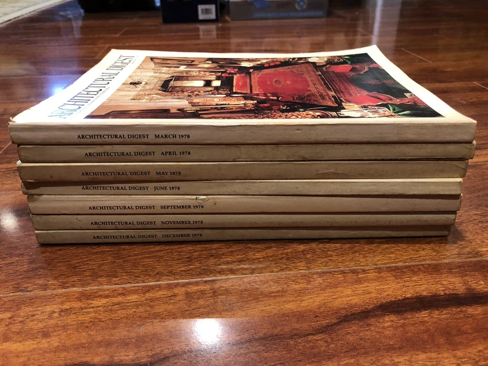 Vtg Lot Of 8 ARCHITECTURAL DIGEST 1978 Magazines - Image 2 of 2