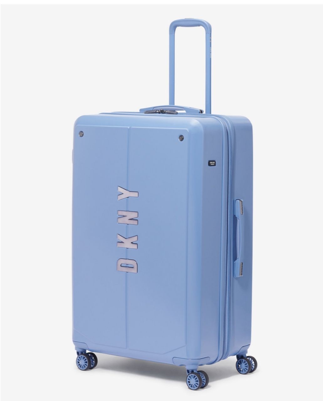 DKNY CLOSEOUT NYC - Pequeño (cabina) - 8 ruedas giratorias con acabado plateado