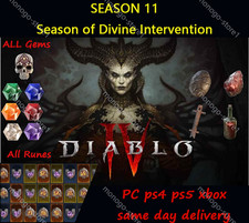 SEASON 11 DIABLO All Runes&All GEMS ✅ PC PS4 PS5 XBOX✅ DIABLO IV