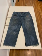 UNK Kobe Bryant Jeans 42x30 Baggy Distressed Y2K NBA Los Angeles Lakers Grunge