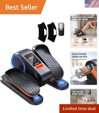 Portable Under Desk Elliptical - Smart Remote Control Leg Exerciser for Seniors