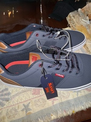 Levi's Men's Miles Perf PU NB Full Lace Up Casual Tennis Shoes Sneakers Size 10w