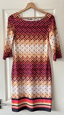 emilio pucci dress 36 8 geometric print stretchy zip back